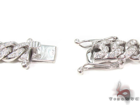 Prong Diamond Cuban Chain 30 Inches 11mm   32994 - Image 7