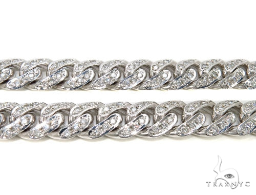 Prong Diamond Cuban Chain 30 Inches 13mm   39810 - Image 2