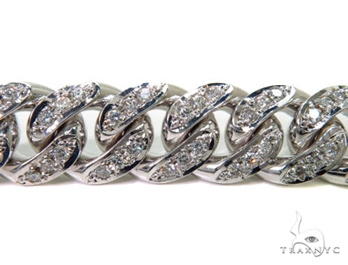 Prong Diamond Cuban Chain 30 Inches 13mm   39810 - Image 3