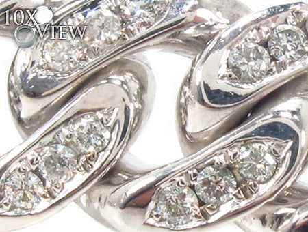 Prong Diamond Cuban Chain 32 Inches 13mm   33724 - Image 4