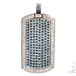 Prong Diamond Dog Tag Pendant 44901 - Image 1