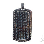 Prong Diamond Dog Tag Pendant 44901 - Image 4