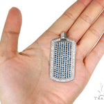 Prong Diamond Dog Tag Pendant 44901 - Image 7