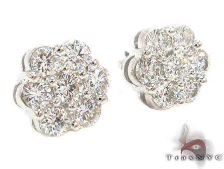 Prong Diamond Earrings 32330 - Image 2