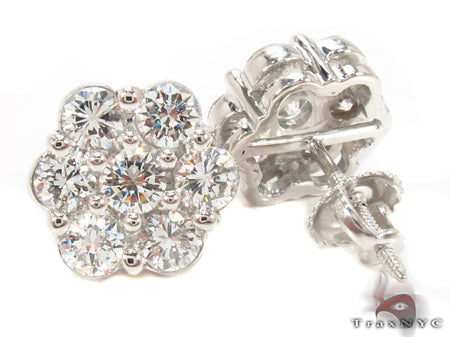Prong Diamond Earrings 32330 - Image 4