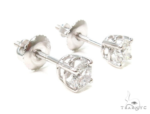 Prong Diamond Earrings 37564 - Image 2
