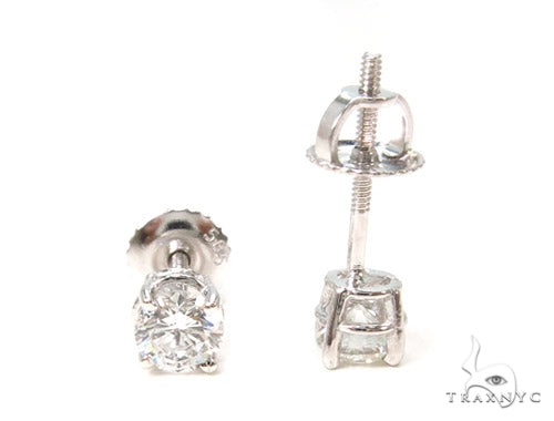 Prong Diamond Earrings 37564 - Image 4