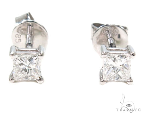 Luminara Studs Prong Diamond Earrings 39849 - Image 1