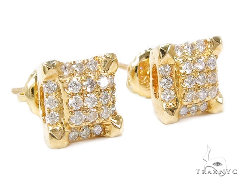 Prong Diamond Earrings 40387 - Image 2
