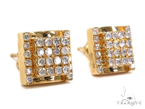 Prong Diamond Earrings 40528 - Image 2