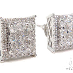 Prong Diamond Earrings 40613 - Image 2