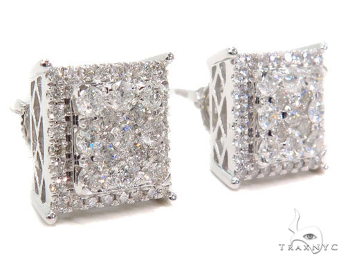 Prong Diamond Earrings 40613 - Image 2