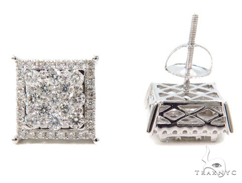 Prong Diamond Earrings 40613 - Image 4