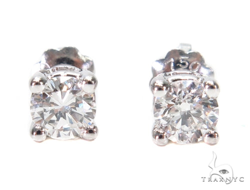 Prong Diamond Earrings & Necklace Set 43165 - Image 2