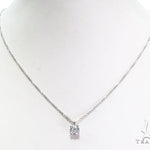 Prong Diamond Earrings & Necklace Set 43165 - Image 11