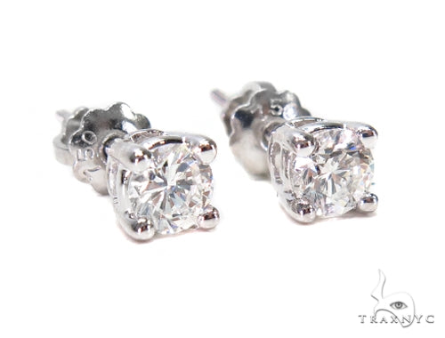 Prong Diamond Earrings & Necklace Set 43165 - Image 3