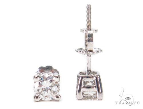 Prong Diamond Earrings & Necklace Set 43165 - Image 5