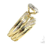 Prong Diamond Engagement Couple Ring Set 43999 - Image 4