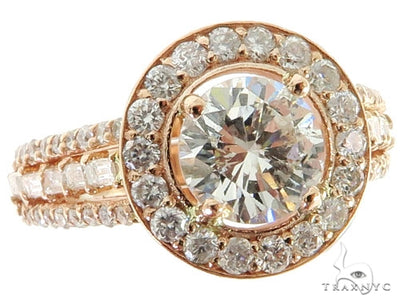 Prong Diamond Engagement Halo Ring 57040 - Image 1