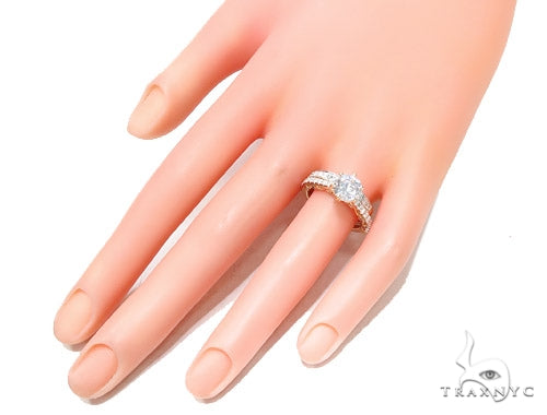 Prong Diamond Engagement Ring Set 42309 - Image 8