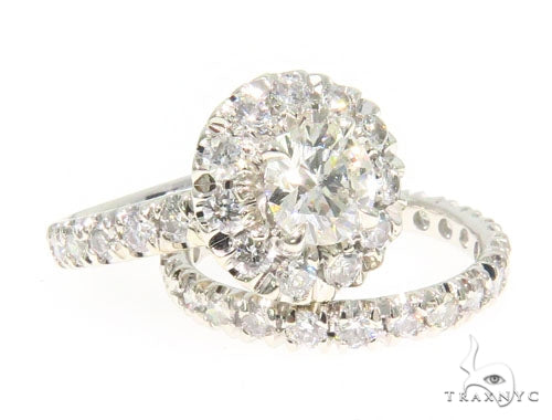 Prong Diamond Engagement Ring Set 44600 - Image 1