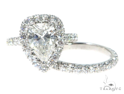 Prong Diamond Engagement Ring Set 48995 - Image 2