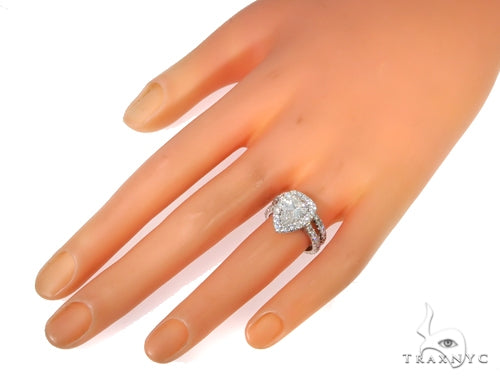 Prong Diamond Engagement Ring Set 48995 - Image 9