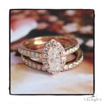 Prong Diamond Engagement Ring Set 48998 - Image 3