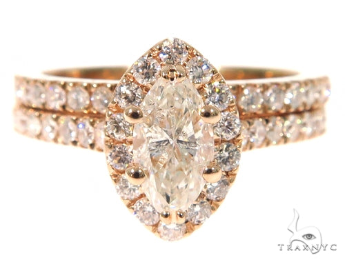 Prong Diamond Engagement Ring Set 48998 - Image 2