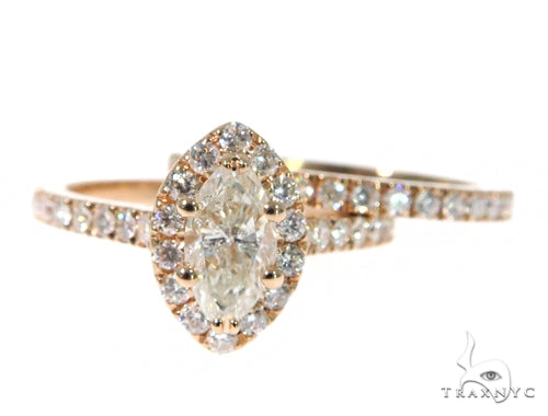 Prong Diamond Engagement Ring Set 48998 - Image 5