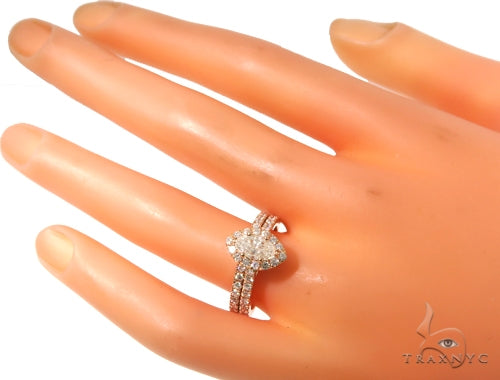 Prong Diamond Engagement Ring Set 48998 - Image 9