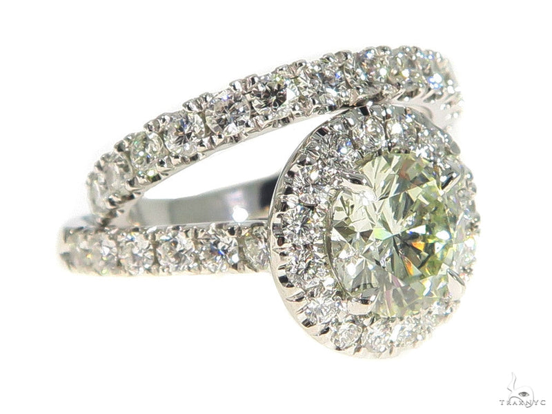 Prong Diamond Engagement Ring Set 49761 - Image 1