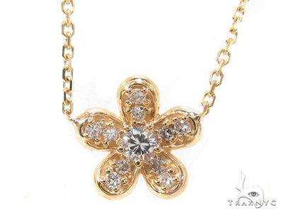 Prong Diamond Flower Necklace  35256 - Image 1