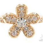 Prong Diamond Flower Ring 35255 - Image 2