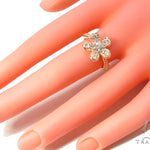 Prong Diamond Flower Ring 35255 - Image 8