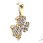 Prong Diamond Three Leaf Clover Pendant 37485 - Image 2