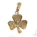Prong Diamond Three Leaf Clover Pendant 37485 - Image 4