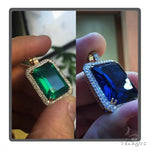 Prong Diamond Green Fancy Pendant 49018 - Image 1