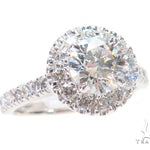 Prong Diamond Halo Engagement Ring 44599 - Image 1