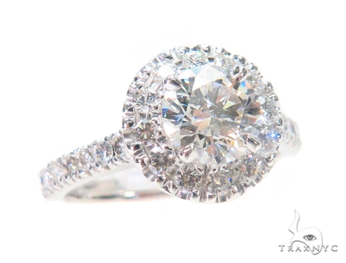 Prong Diamond Halo Engagement Ring 44599 - Image 1