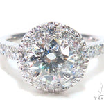 Prong Diamond Halo Engagement Ring 44599 - Image 2