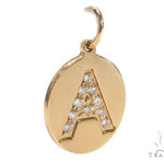 Prong Diamond Initial 'A' Pendant 40945 - Image 2