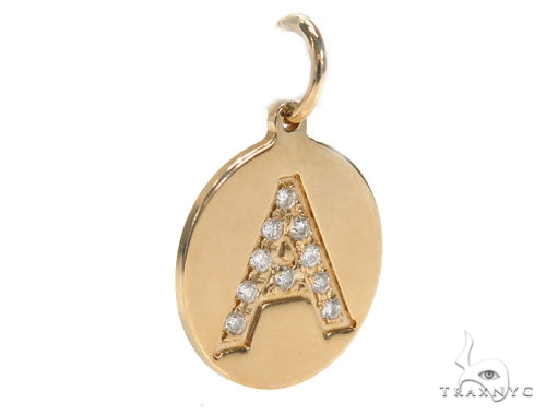 Prong Diamond Initial 'A' Pendant 40945 - Image 2