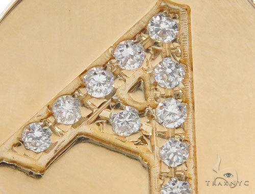 Prong Diamond Initial 'A' Pendant 40945 - Image 3