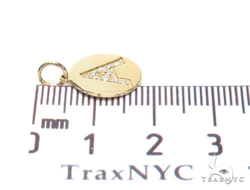 Prong Diamond Initial 'A' Pendant 40945 - Image 7