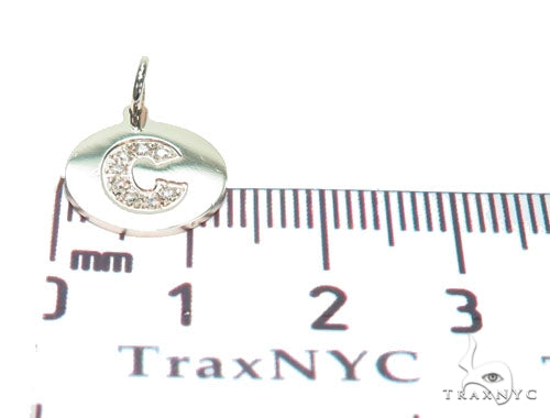 Prong Diamond Initial 'C' Pendant 40947 - Image 6