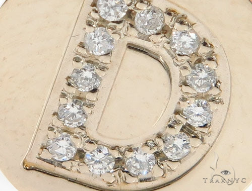 Prong Diamond Initial 'D' Pendant 40948 - Image 3