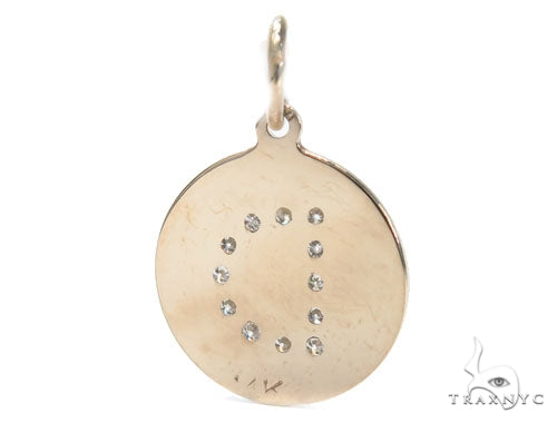 Prong Diamond Initial 'D' Pendant 40948 - Image 4