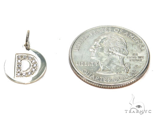 Prong Diamond Initial 'D' Pendant 40948 - Image 5