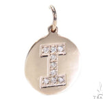 Prong Diamond Initial 'I' Pendant 40946 - Image 2